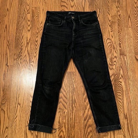 Zara black straight jeans - Picture 2 of 4